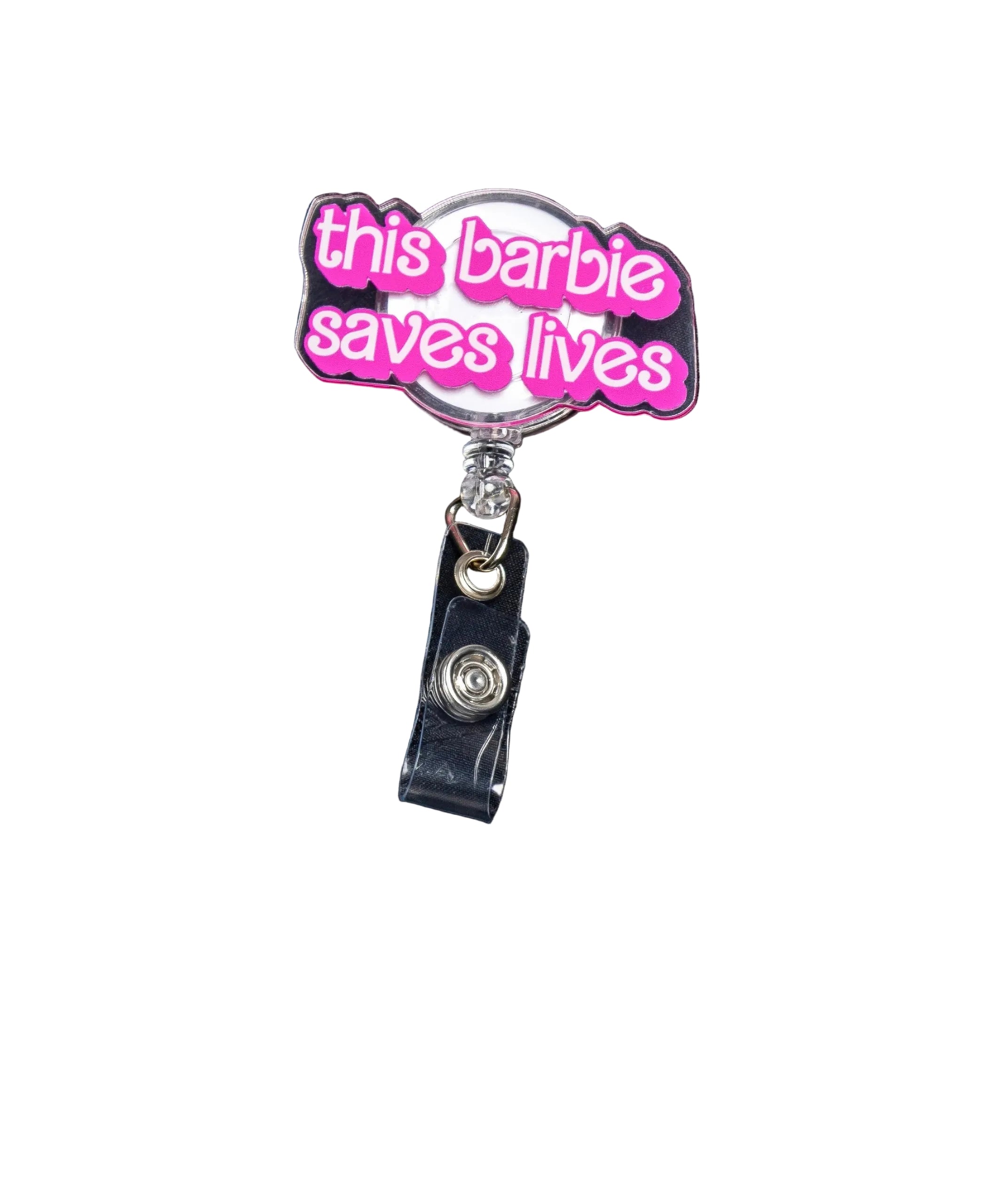 BARBIE ON DUTY BADGE REEL